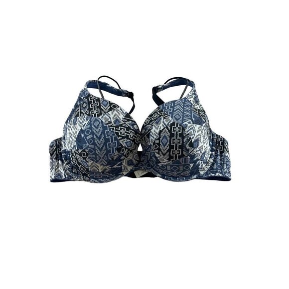 Cacique Women's Plunge Geometric Printed Bra - 42DD - Picture 1 of 11